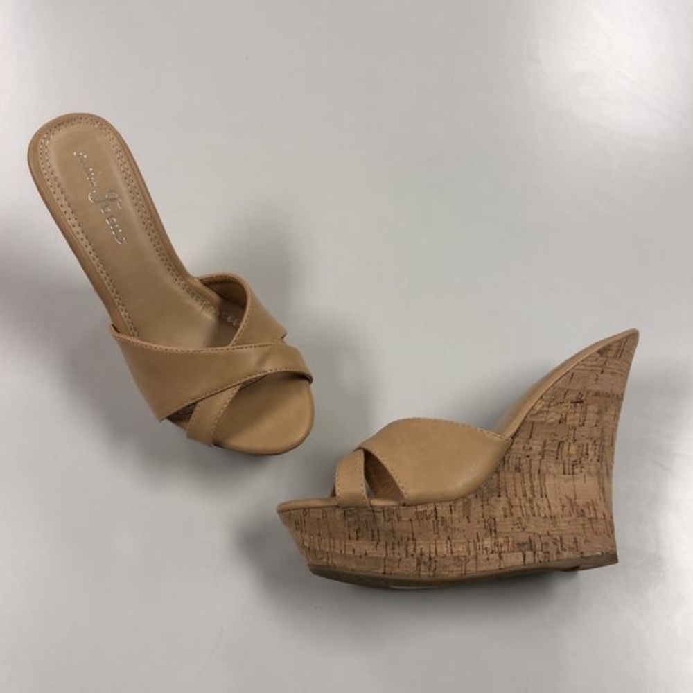 Wedge Sandals from Fashion Focus - Ardo39 Tan